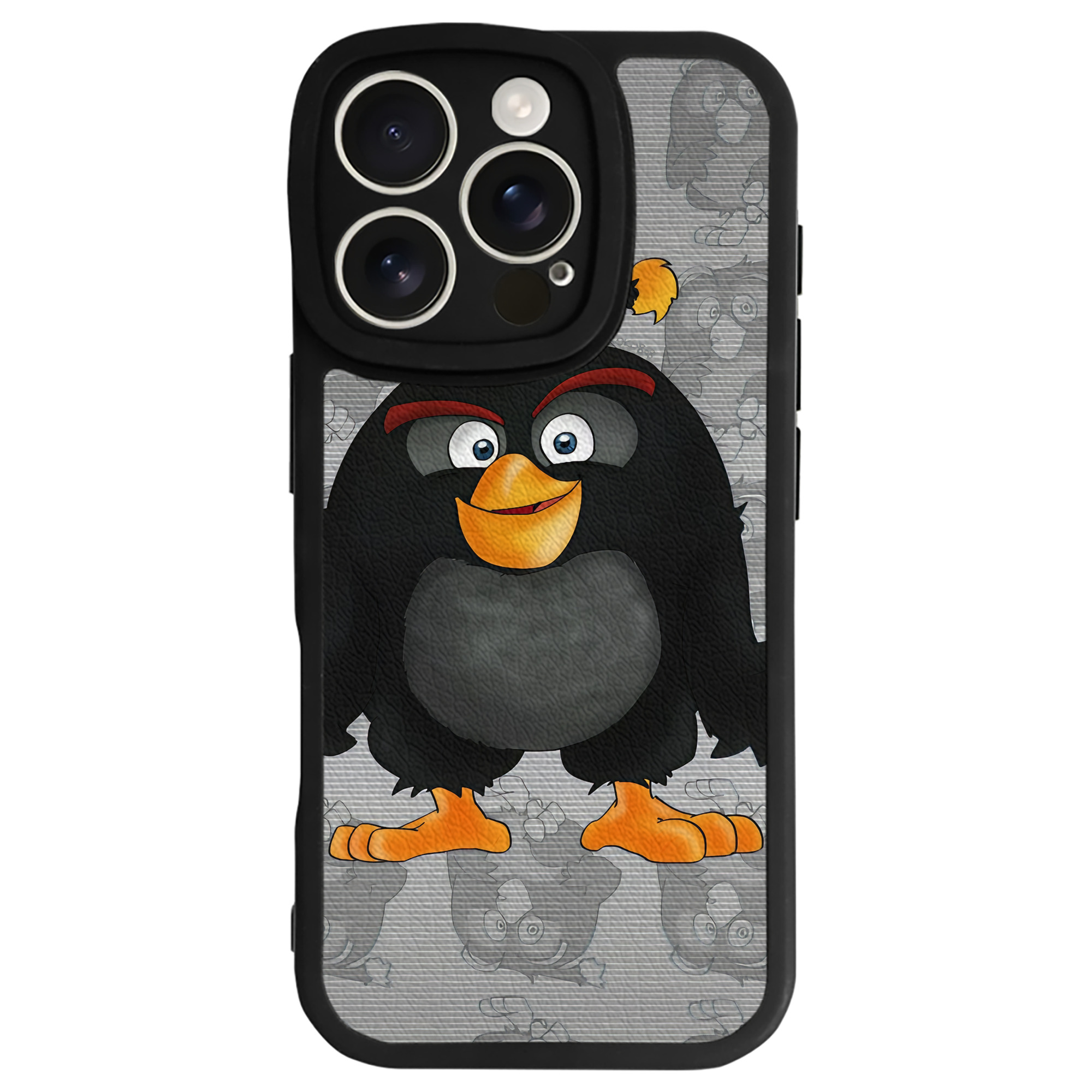 （画像用） Angry Birds アングリーバード 【iPhone 16シリーズ対応】シリコンスマホケース（レザー調） 材質：シリコン